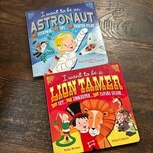 I want to be an astronaut. I want to be a lion tamer. Kane Miller board books